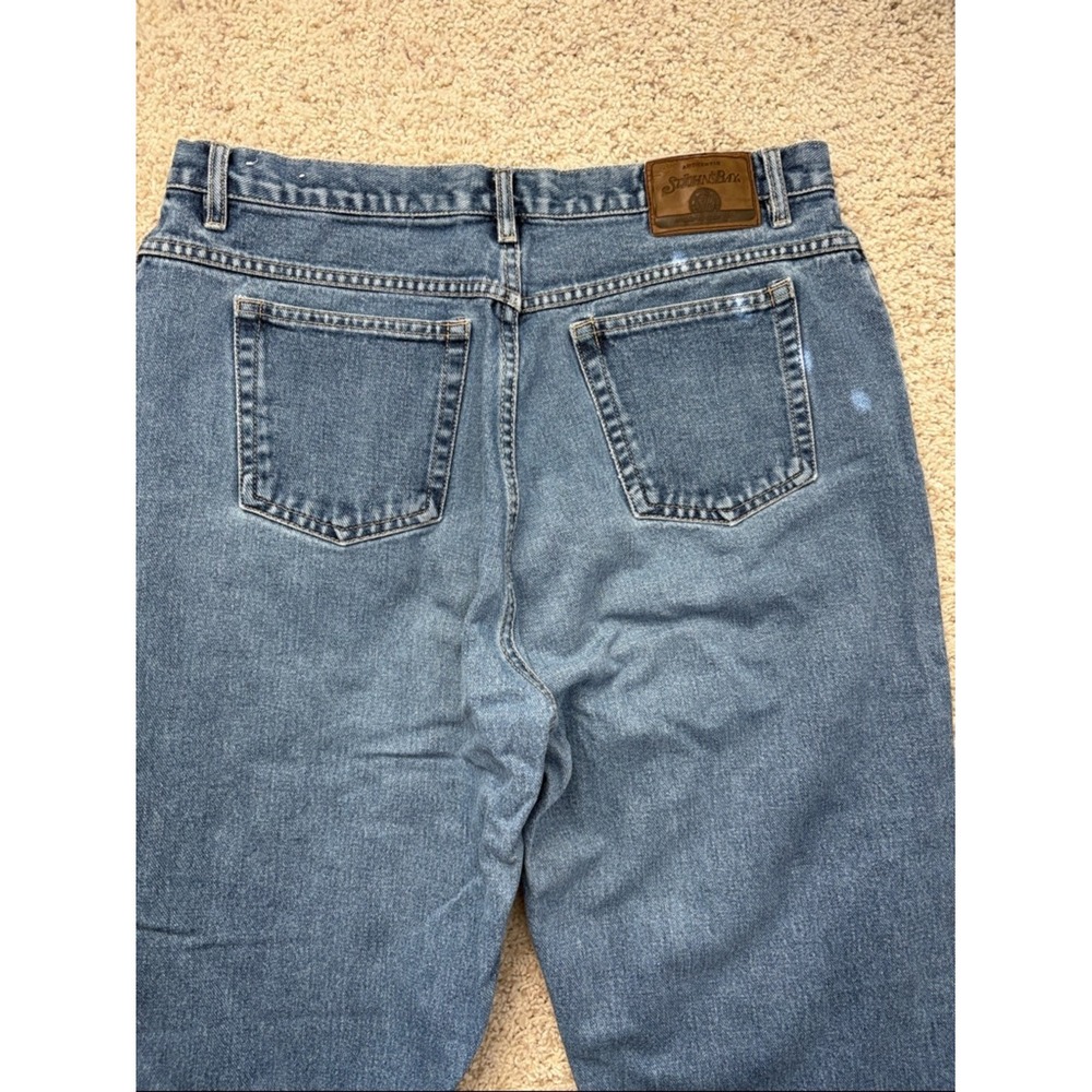 St. John's Bay Relaxed Fit Jeans 16 Blue Vintage High Rise Denim Medium Wash - Picture 2 of 6